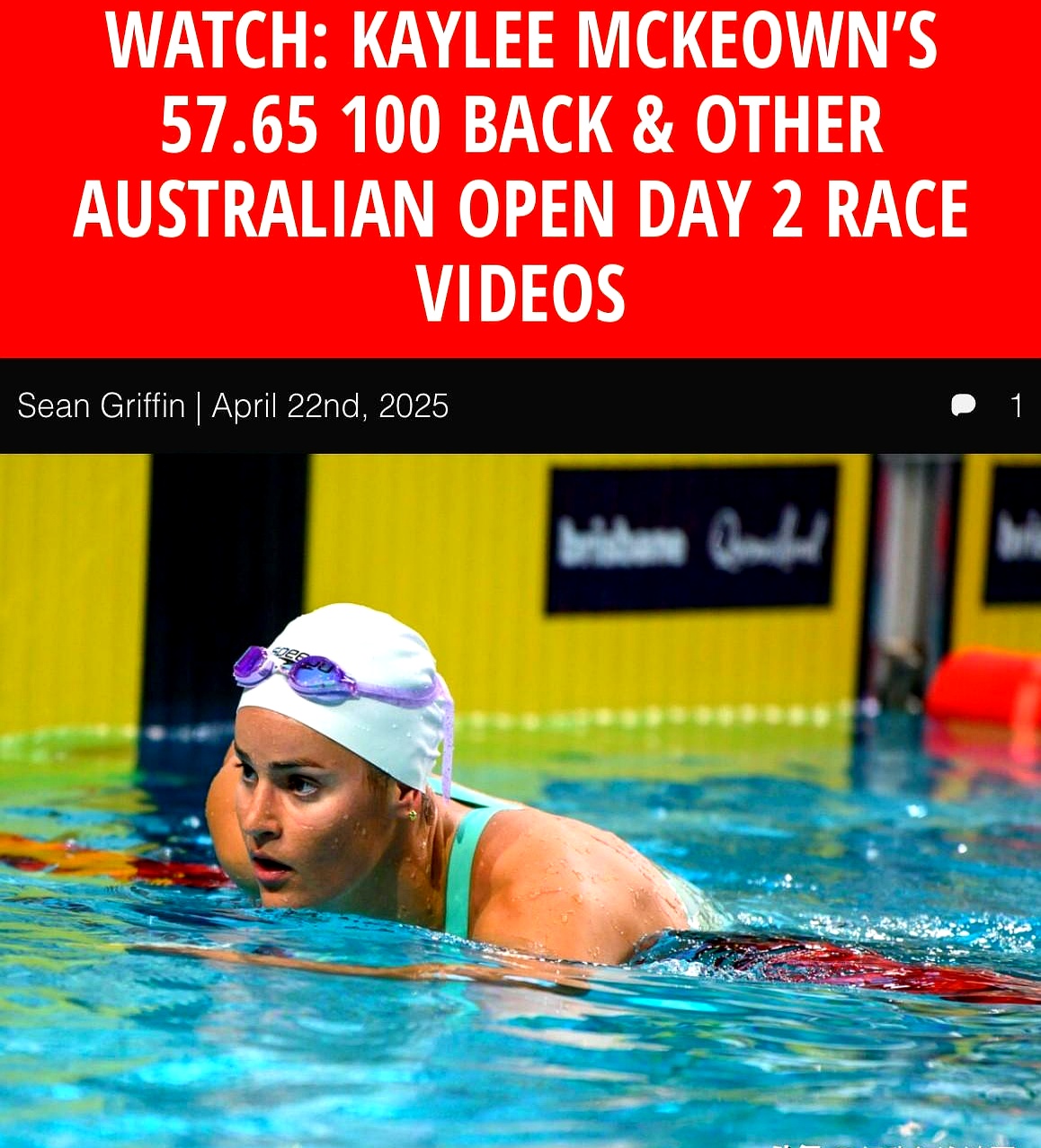 澳大利亚游泳选手夺冠，表现抢眼的简单介绍